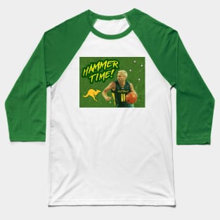 Aussie Basketball - Shane Heal - THE HAMMER Baseball T-Shirt